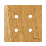 Placa p/ 4 Furos 4x4 - Novara Avelã 